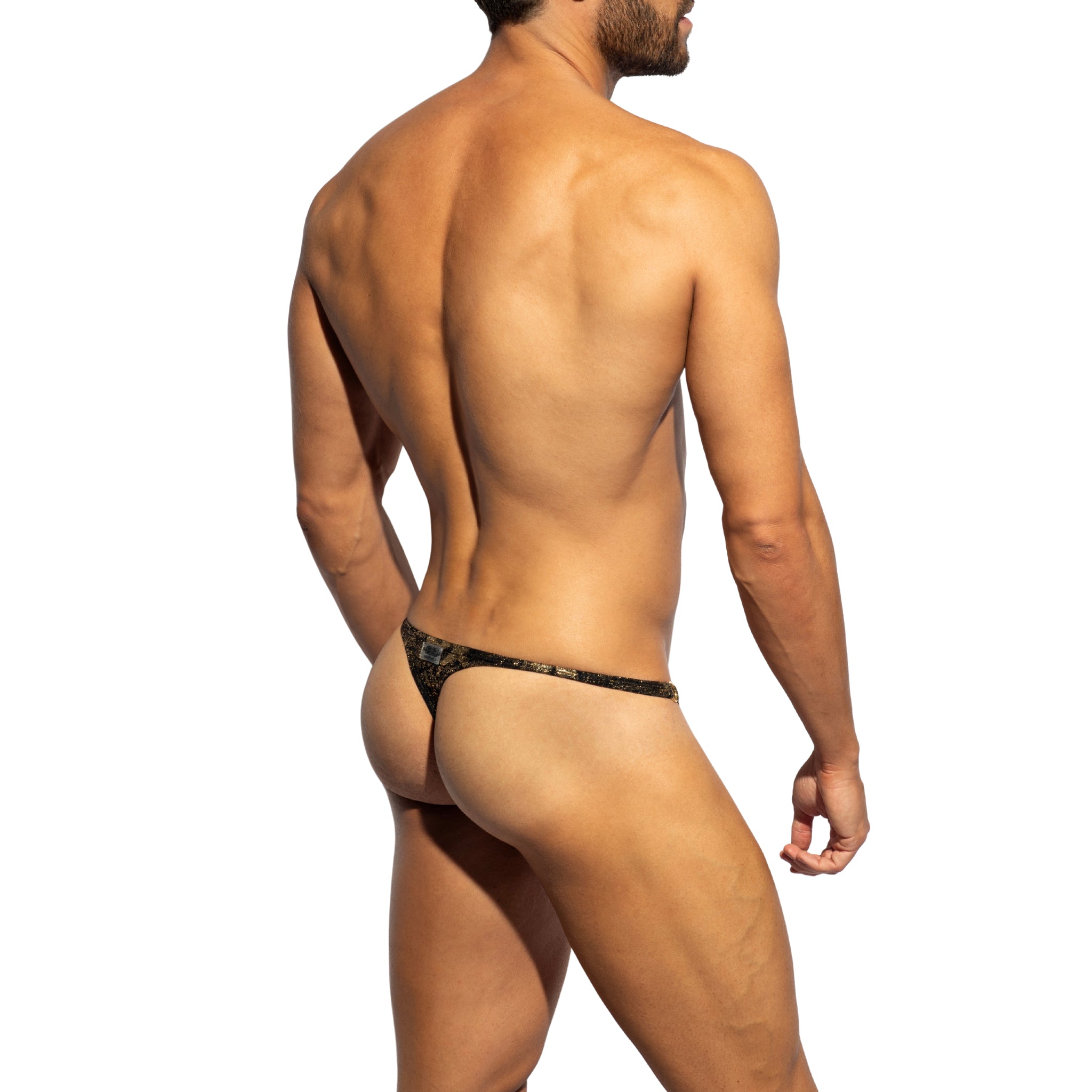 ES Collection Gold + Gold Thong Black UN658