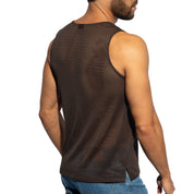 ES Collection Formentera Retro Tank Top Brown TS337
