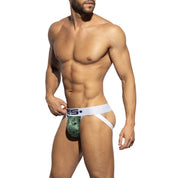 ES Collection Velvet Jockstrap Khaki UN2156