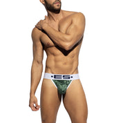 ES Collection Velvet Jockstrap Khaki UN2156