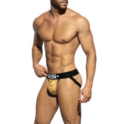ES Collection Velvet Jockstrap Beige UN2156
