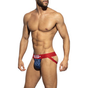 ES Collection Velvet Jockstrap Navy UN2156