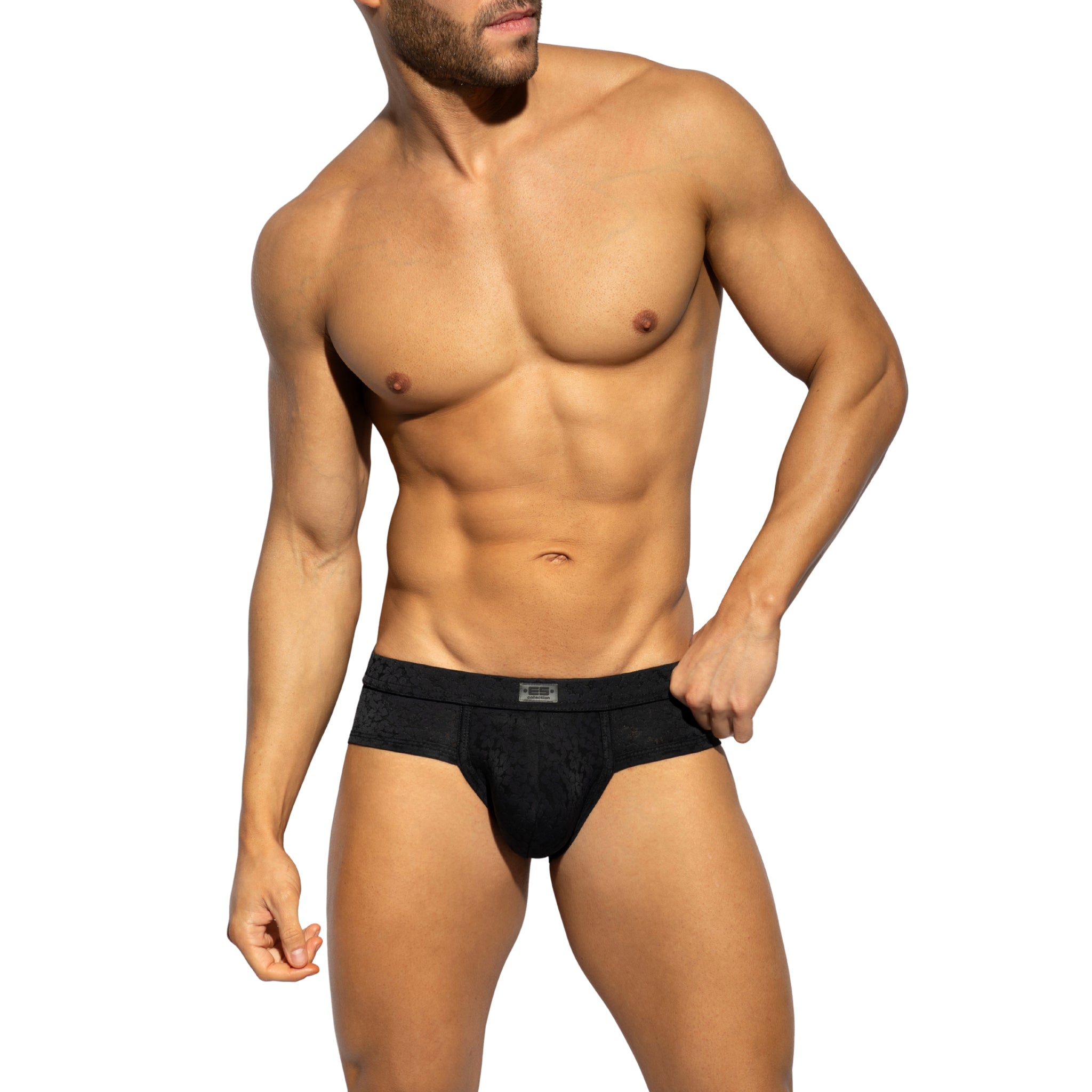 ES Collection Daisy Flower Brief Black UN594