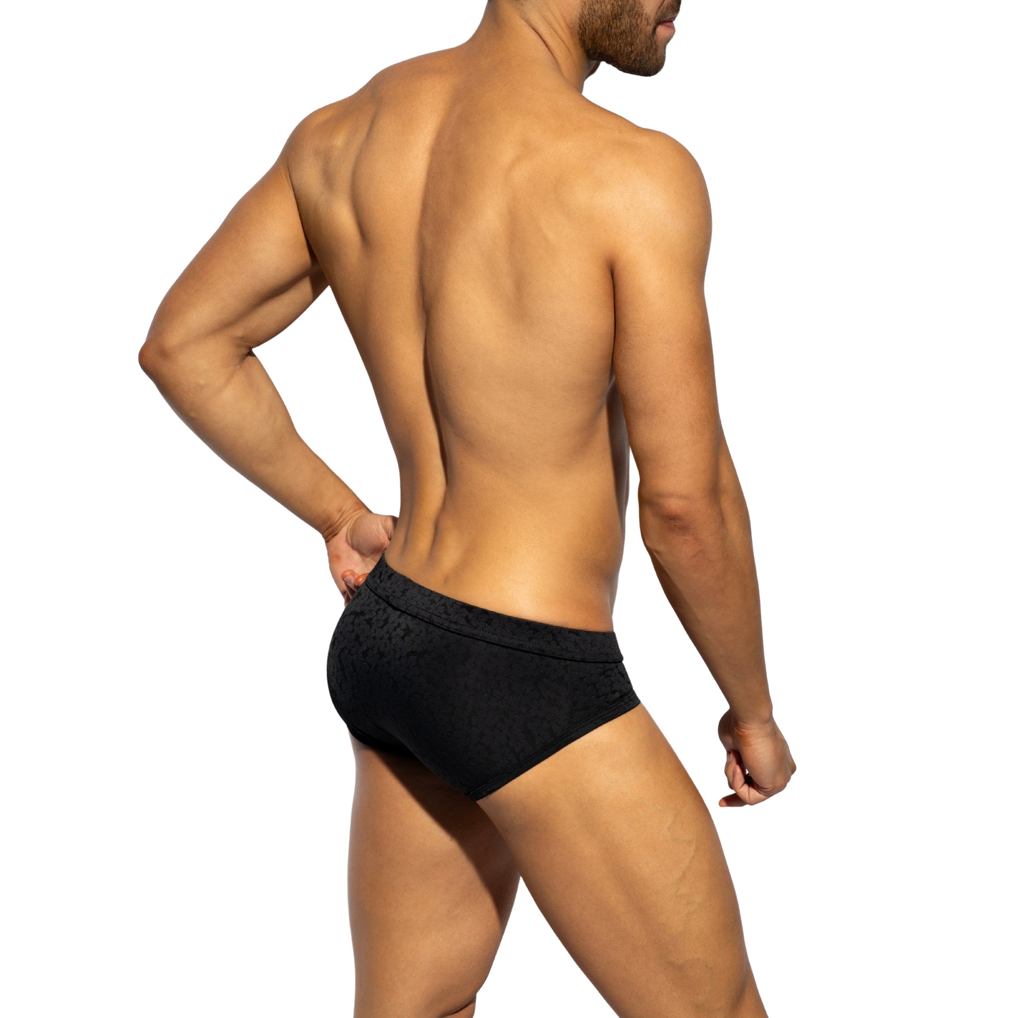 ES Collection Daisy Flower Brief Black UN594