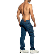 ES Collection Cargo Denim Jeans Dark Jeans ESJ078
