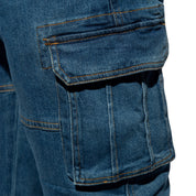 ES Collection Cargo Denim Jeans Dark Jeans ESJ078