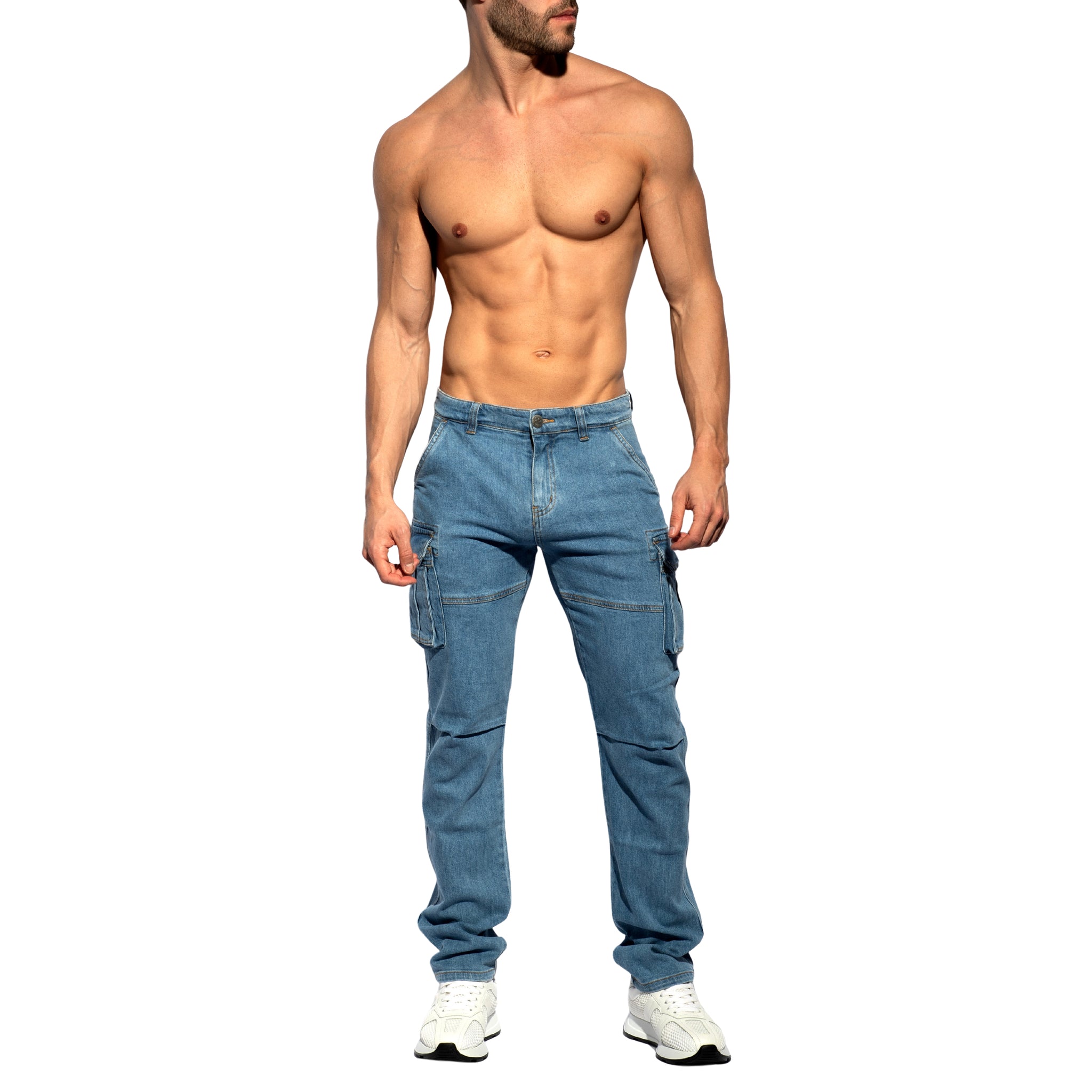 ES Collection Cargo Denim Jeans Blue Jeans ESJ078