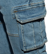 ES Collection Cargo Denim Jeans Blue Jeans ESJ078