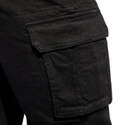 ES Collection Cargo Denim Jeans Black ESJ078