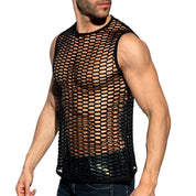 ES Collection Fishing Line Tank Top Black TS365