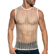 ES Collection Fishing Line Tank Top Ivory TS365