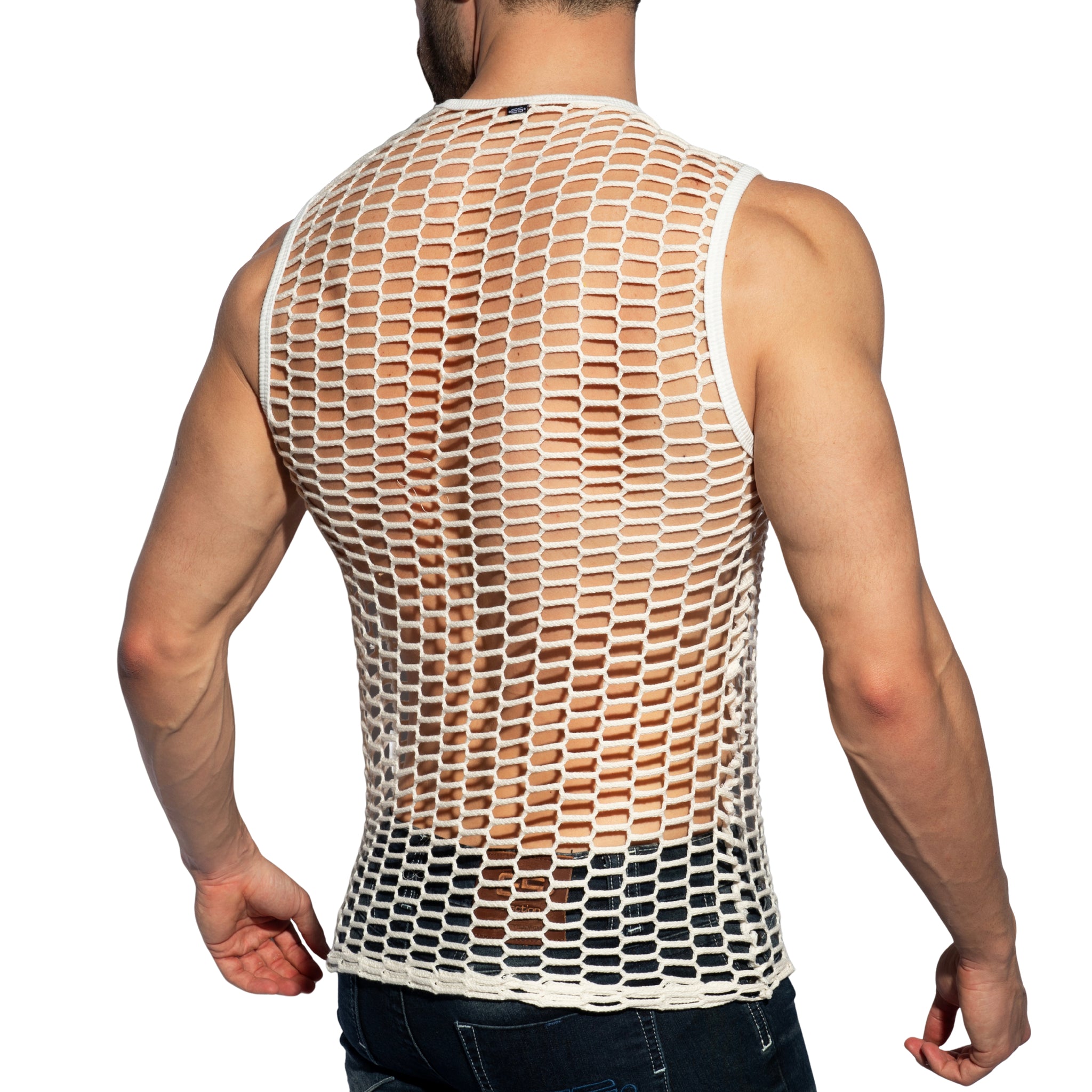 ES Collection Fishing Line Tank Top Ivory TS365