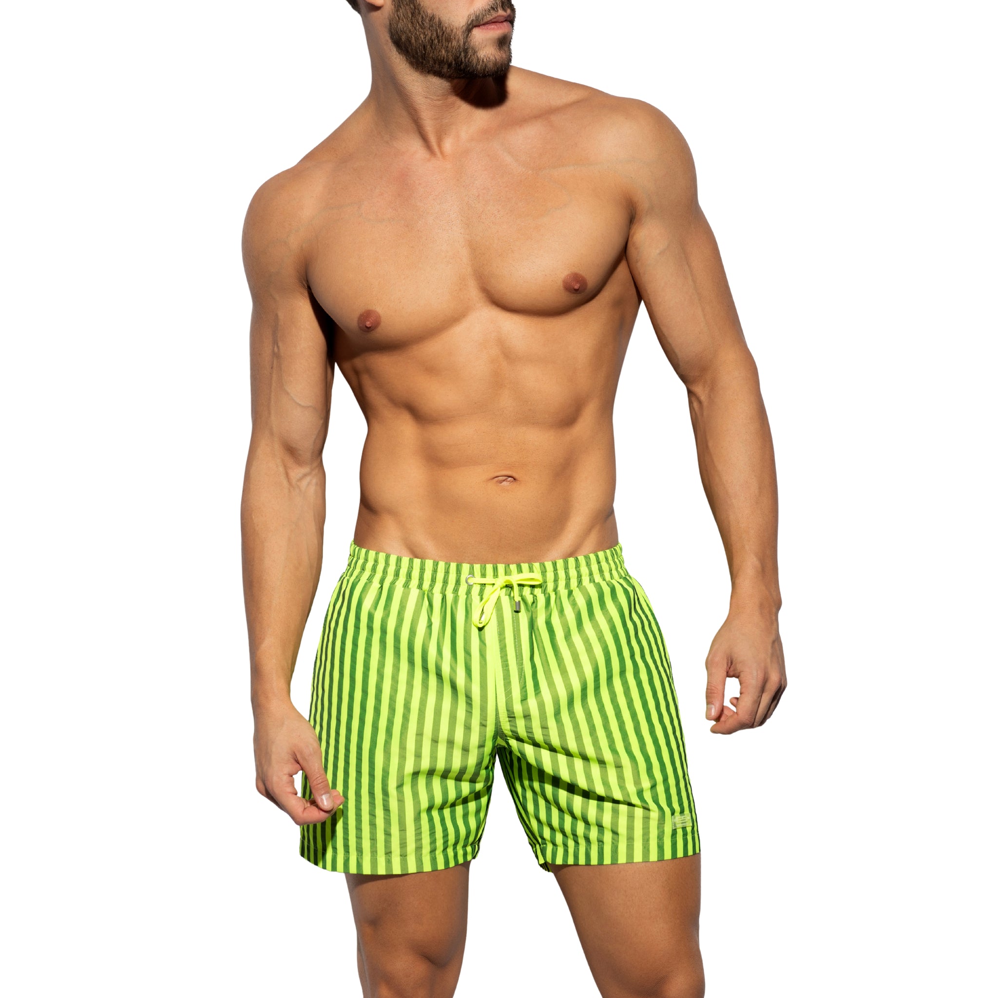 ES Collection Neon Stripes Boardshorts Neon Yellow 2523