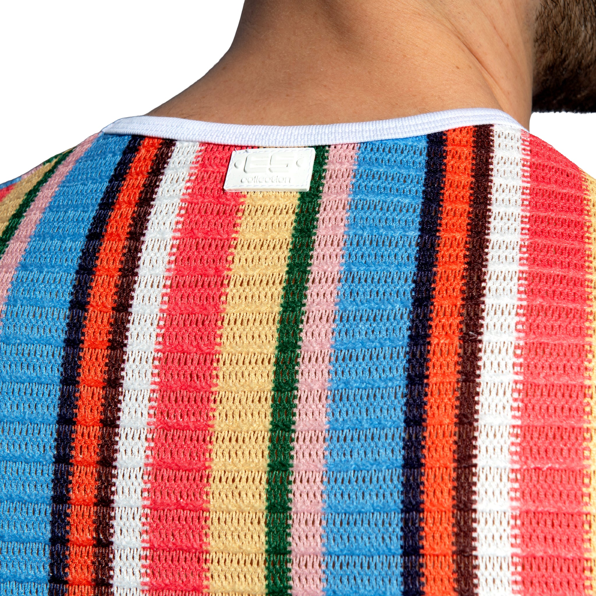 ES Collection Gelato Stripe Tank Top Coral TS373