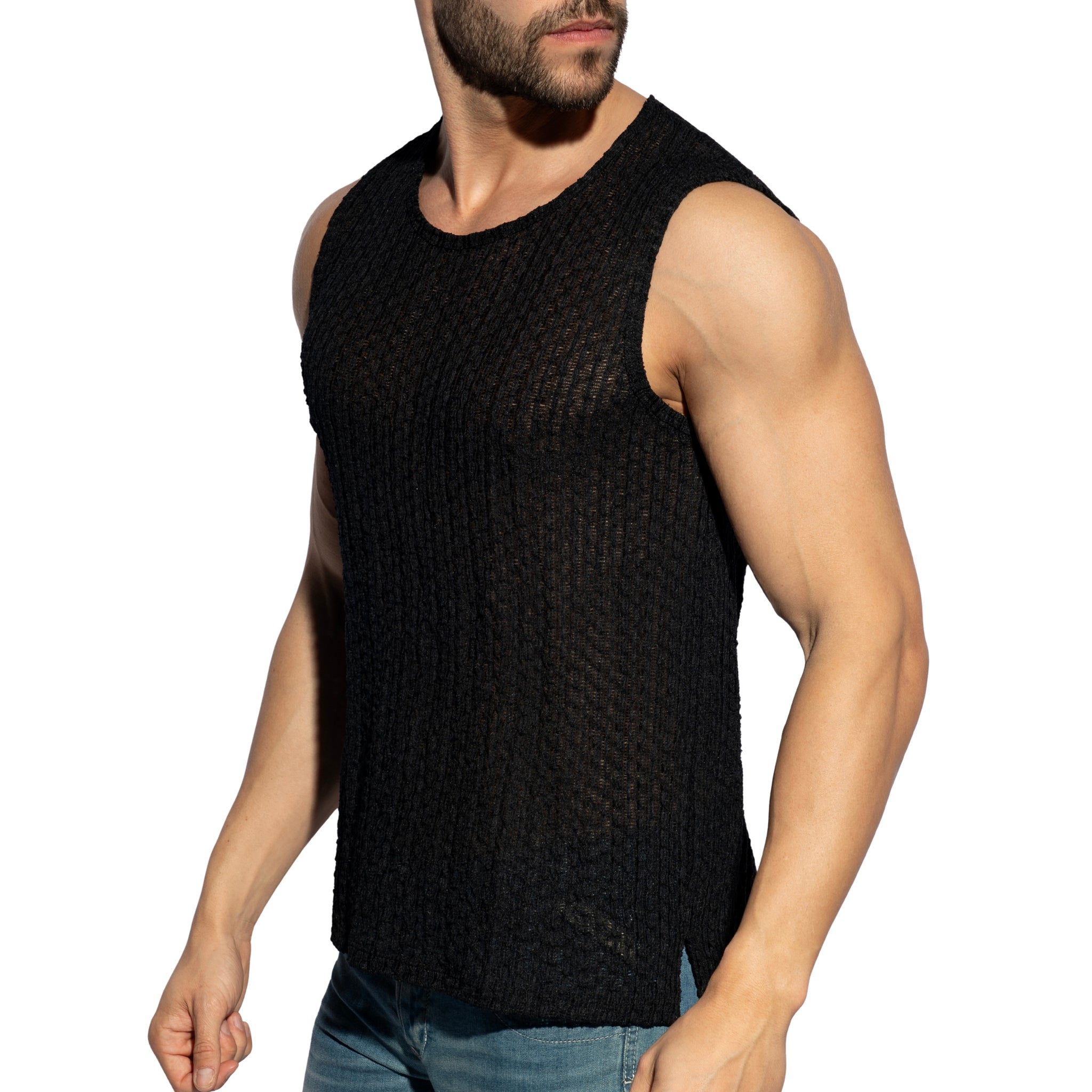 ES Collection Bobbles Tank Top Black TS372