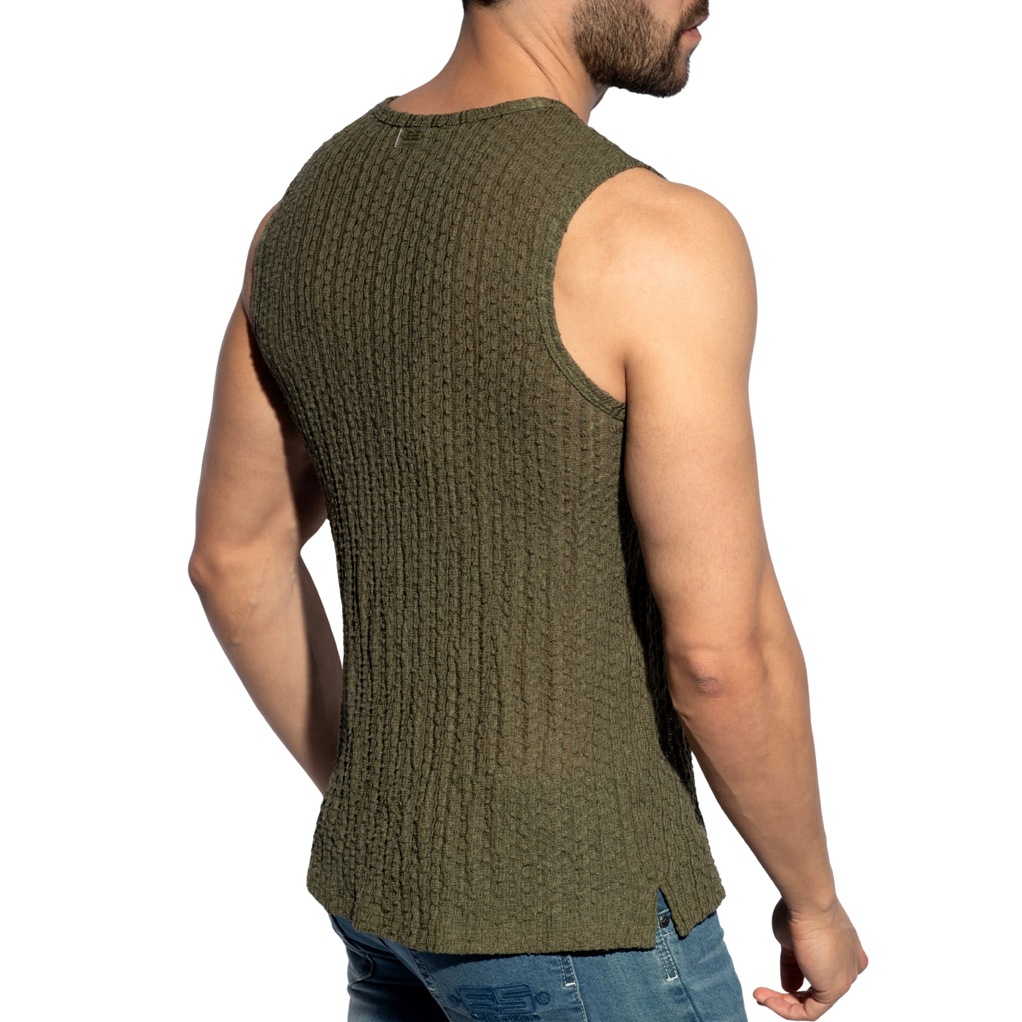 ES Collection Bobbles Tank Top Khaki TS372