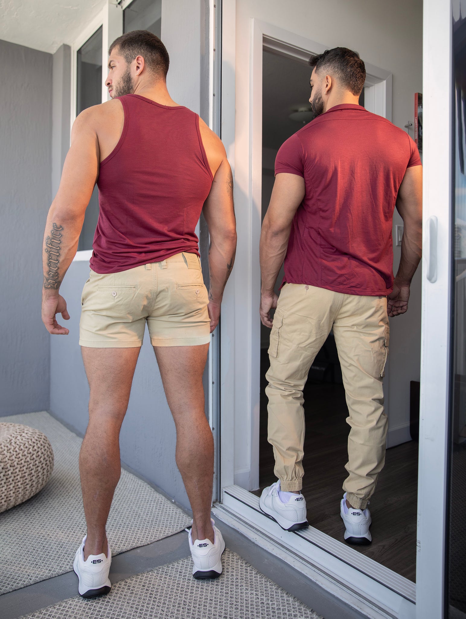 ES Collection Plain Cargo Short Beige ESJ055
