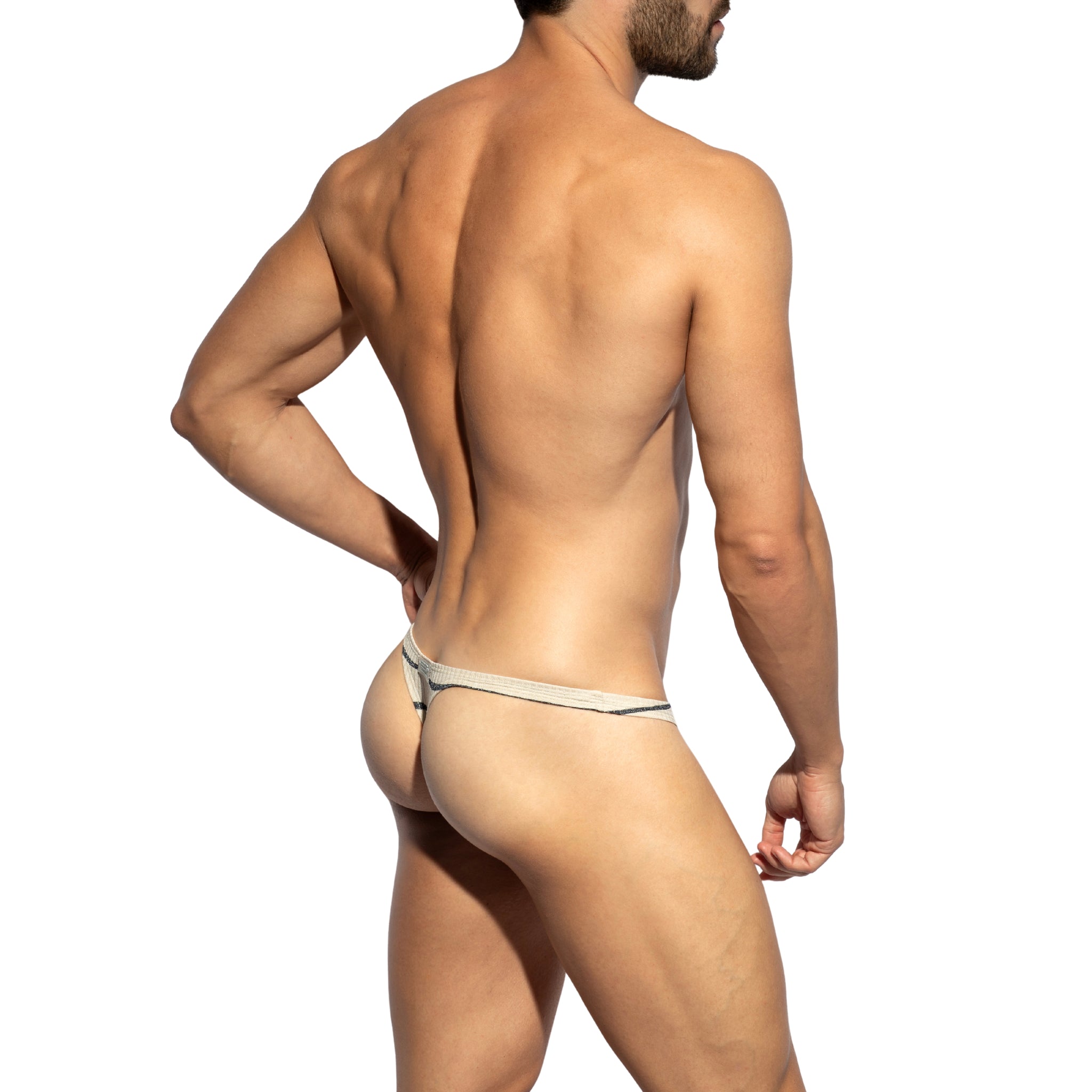 ES Collection Soft Grid Thong White UN675