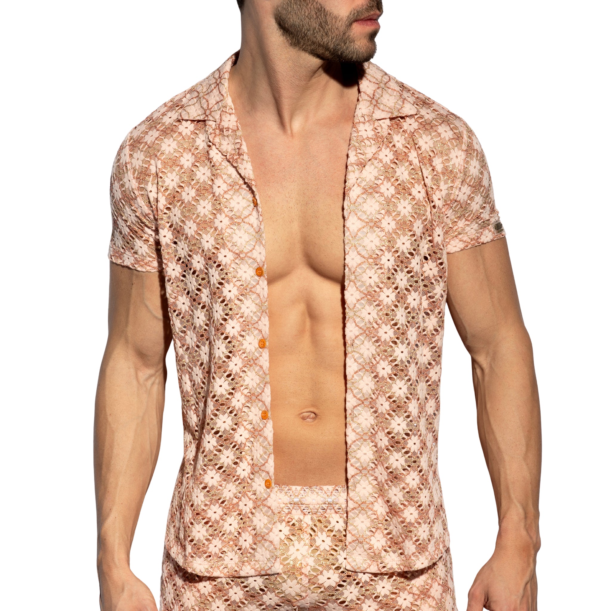 ES Collection Metallic Bloom Shirt Pink SHT037