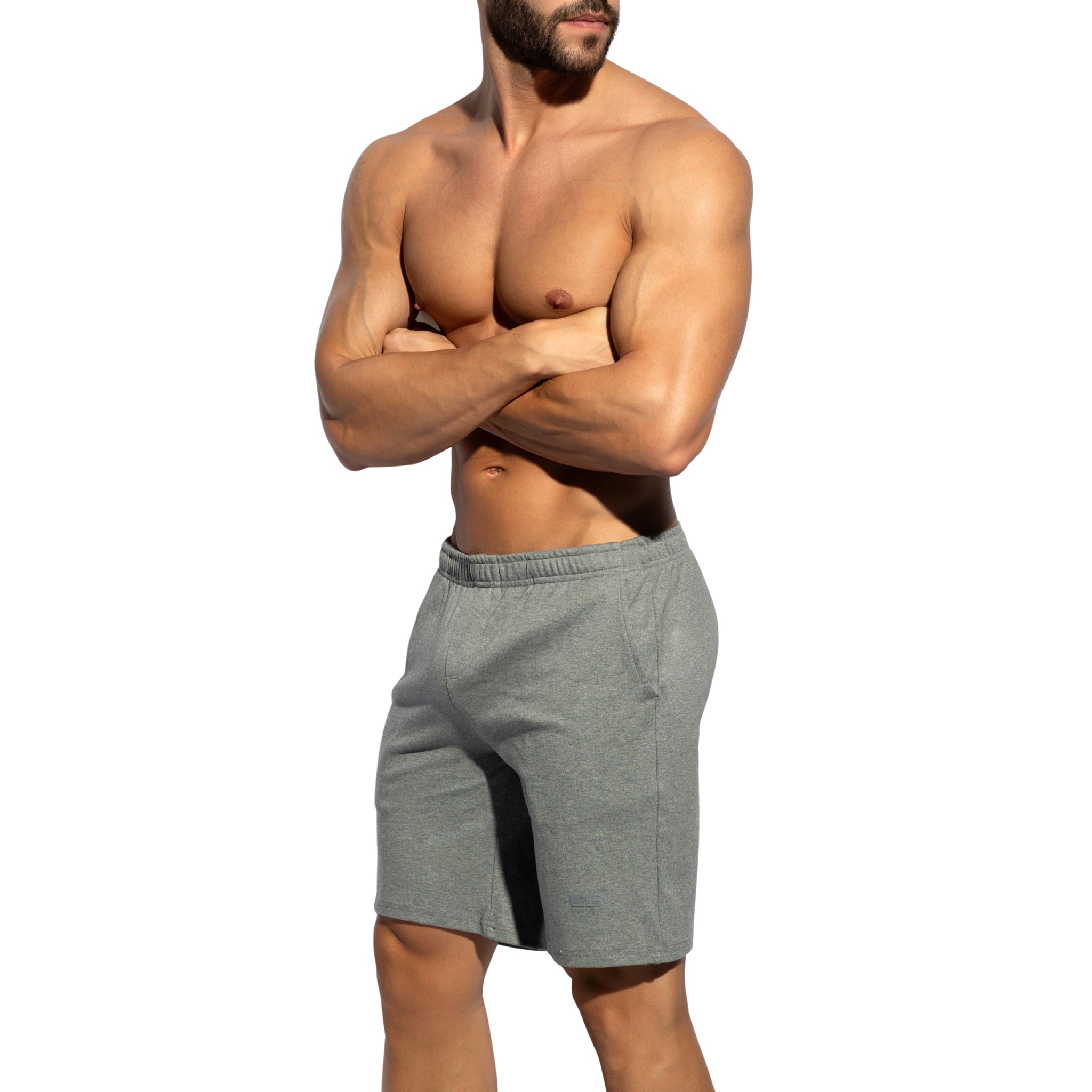 ES Collection Cotton Gym Shorts Heather Grey SP360