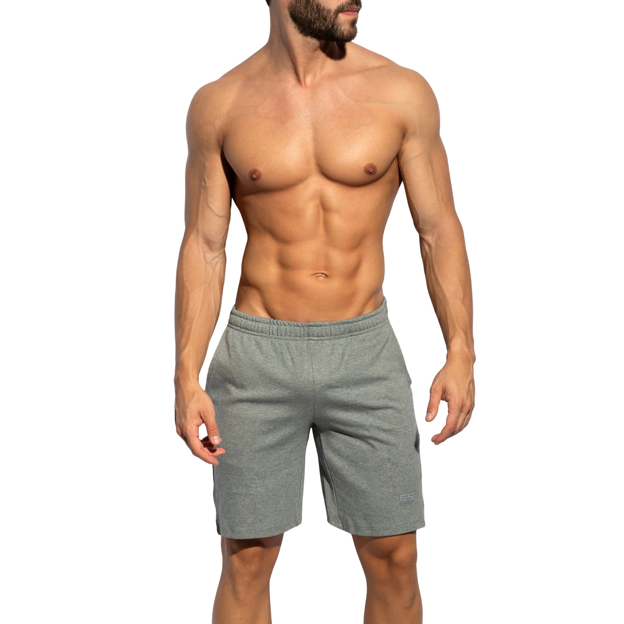 ES Collection Cotton Gym Shorts Heather Grey SP360