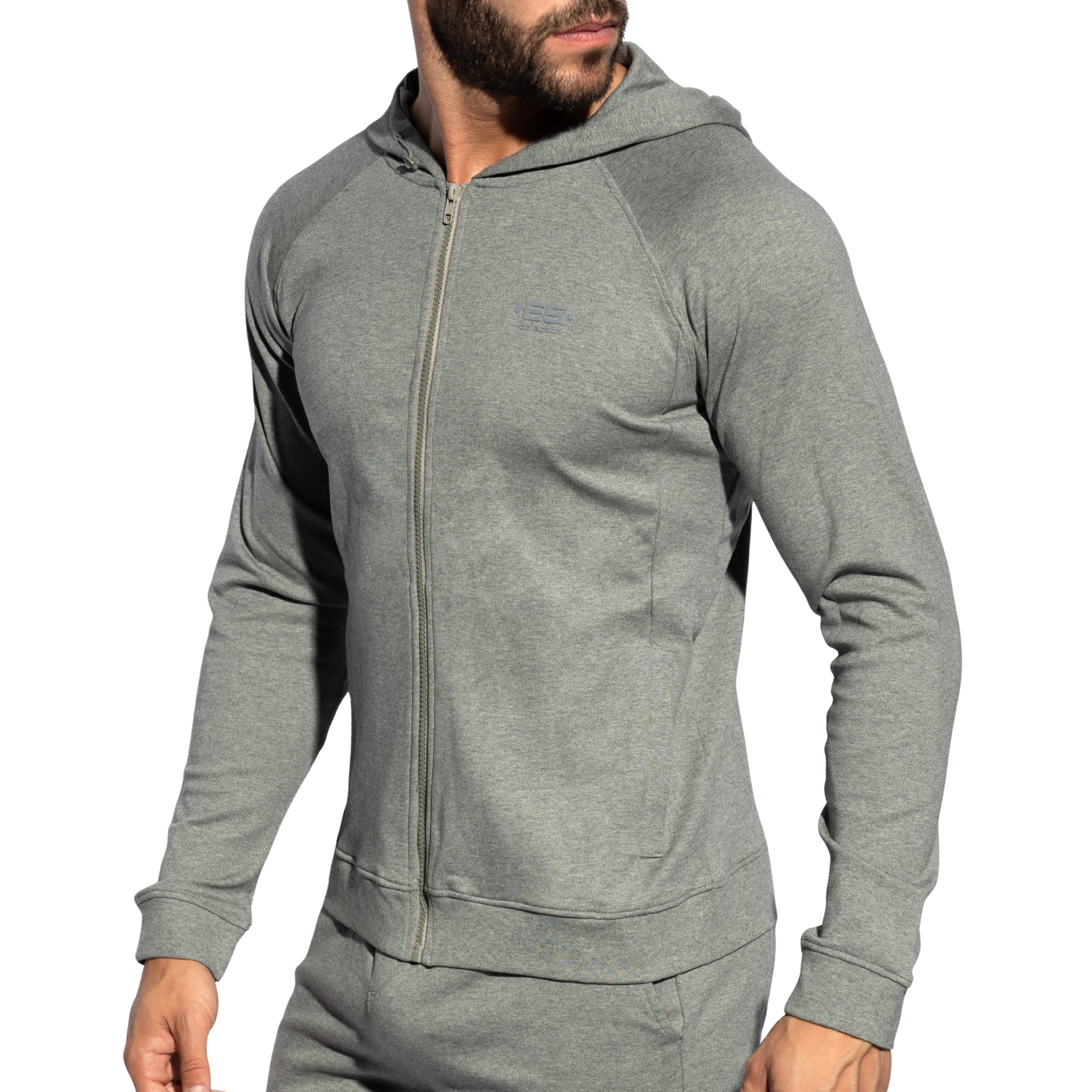 ES Collection Full-Zip Hoodie Heather Grey SP362