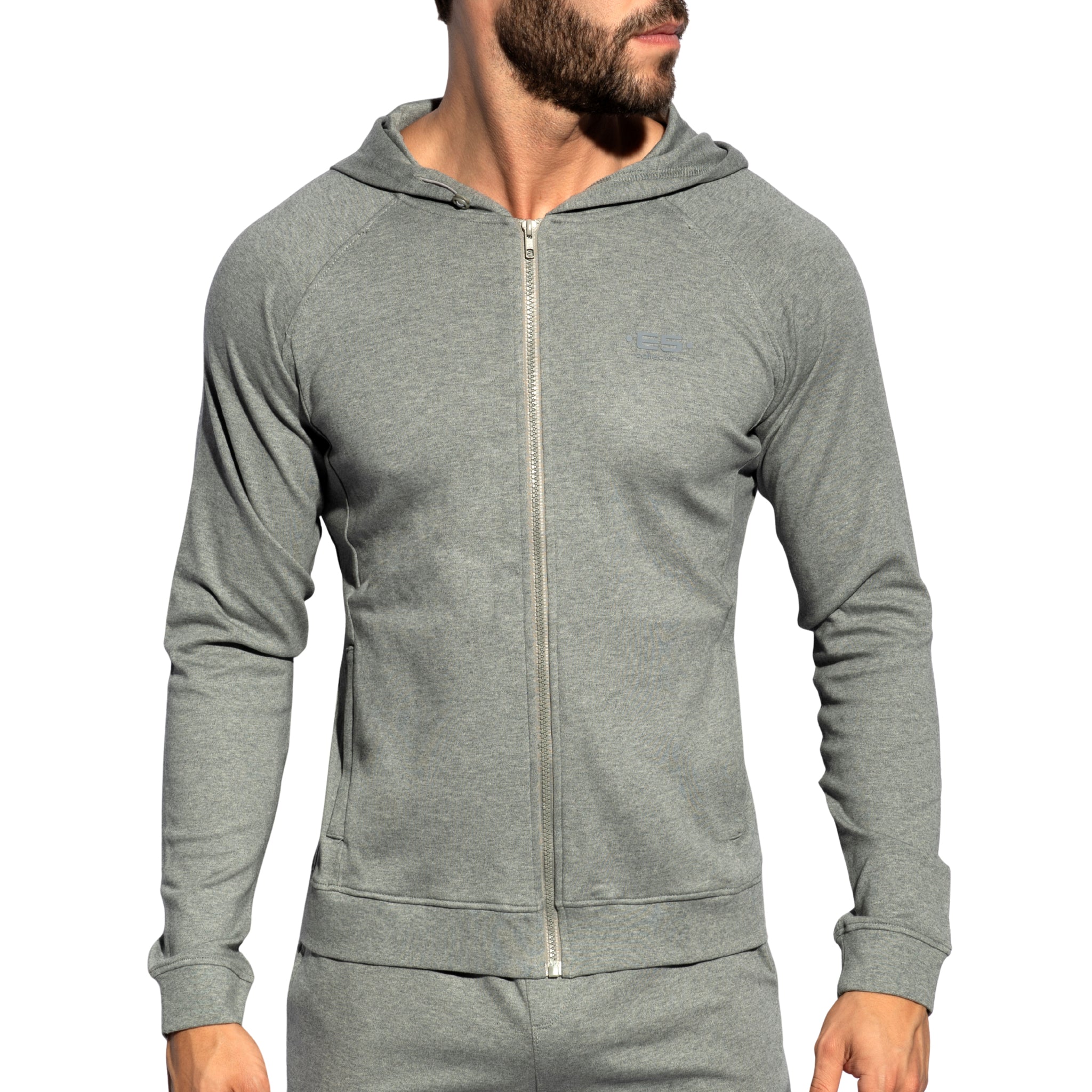 ES Collection Full-Zip Hoodie Heather Grey SP362