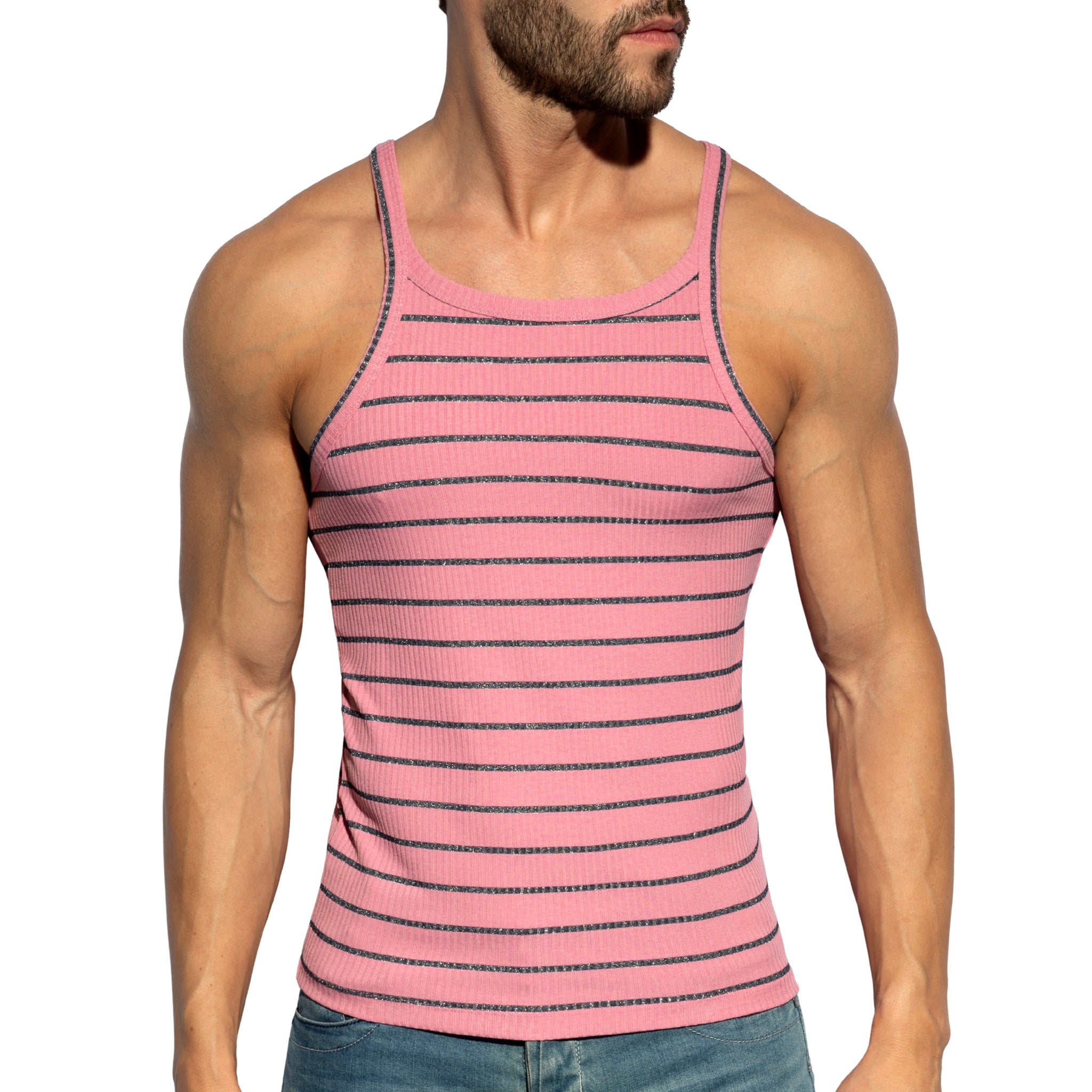 ES Collection Soft Grid Tank Top Pink TS375