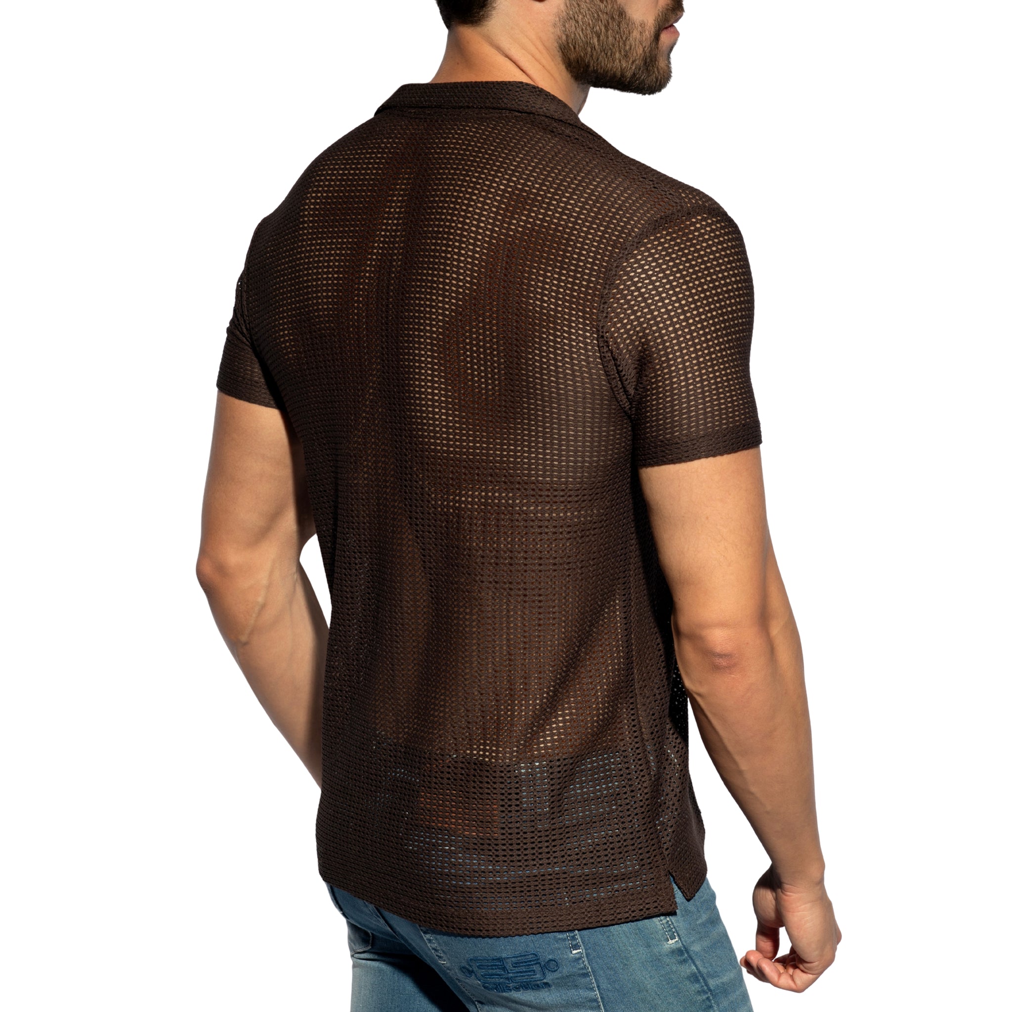 ES Collection Formentera Shirt Brown SHT036