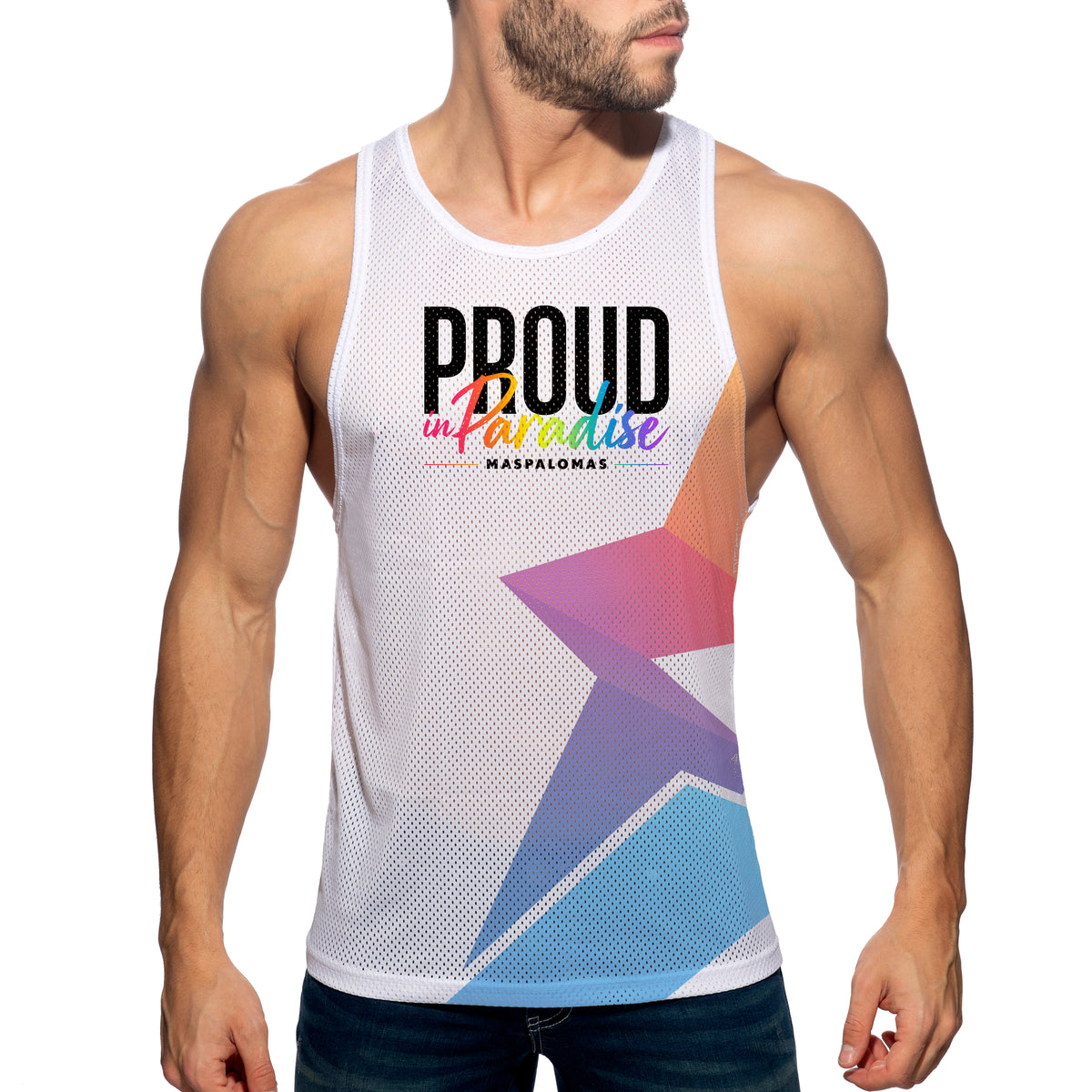 ES Collection Winter Pride 2026 Tank Top White PU771