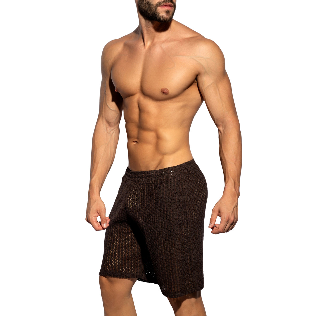 ES Collection Eyelet Bermudas Brown SP371