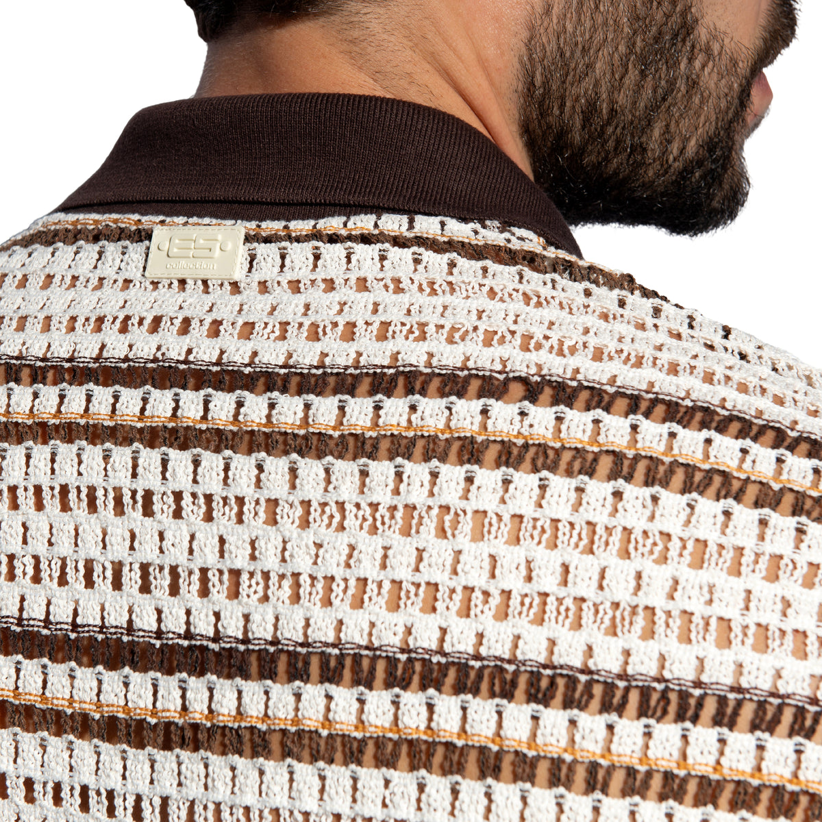 ES Collection Artisanal Polo Shirt Ivory POLO38